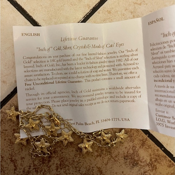 🌟Gold Layered Starfish Anklet - Picture 6 of 7